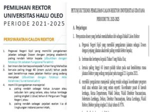 Gunakan Permen Nomor 19, Kepala Pusat Studi UHO Dijegal Nyalon Rektor