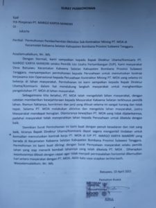 Ingkar Janji, Warga Desa Batuawu Usir PT. MOA
