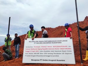 Lahan Tambang Diserobot, Karyawan PT GAN Hentikan Aktivitas Ilegal PT CSM di Kolaka Utara
