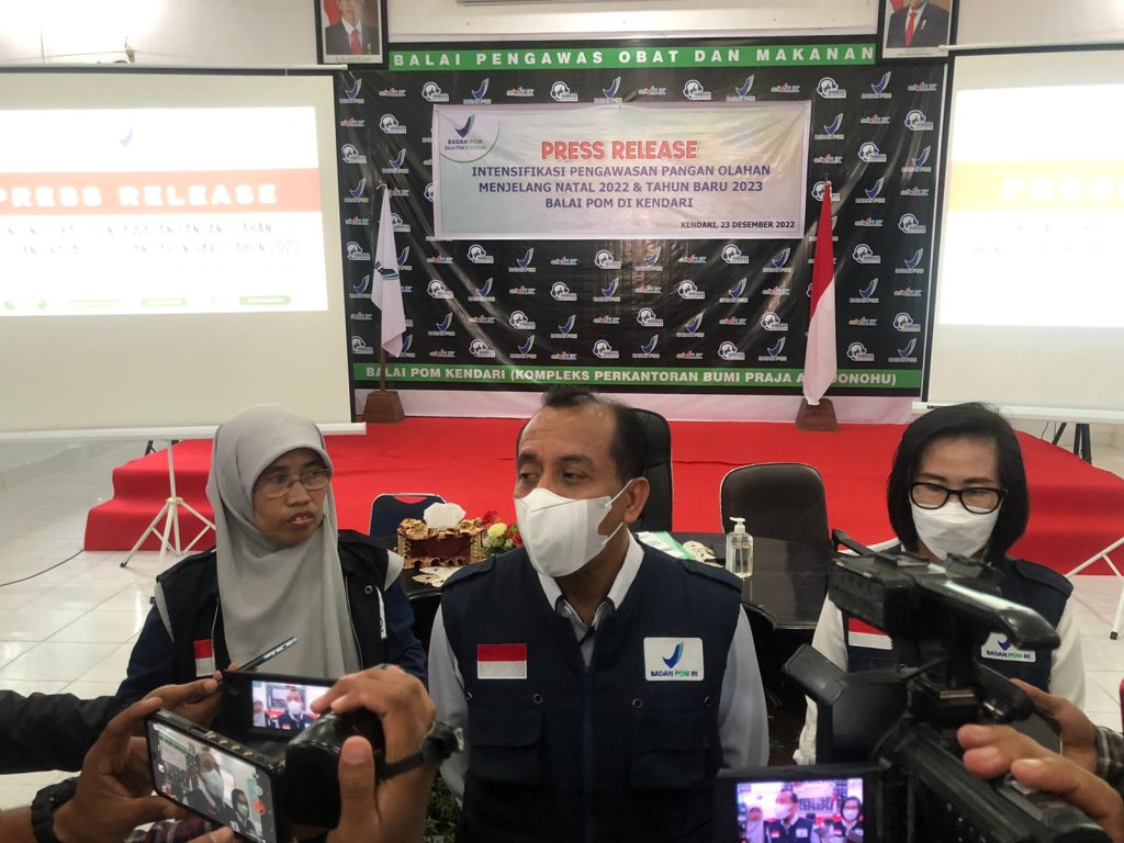 Jelang Nataru, BPOM Kendari Pastikan Produk Pangan di Peredaran Aman dan Bermutu