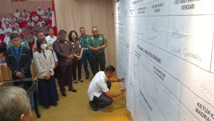 Pemkot Kendari Bersama Forkopimda Deklarasi Anti Tawuran dan Kekerasan Antarpelajar