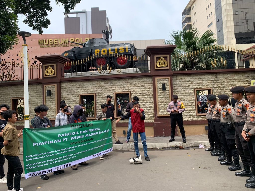Sambangi KLHK dan Mabes Polri, Ampuh Sultra Beberkan Dugaan Perambahan Hutan PT WMB di Konut