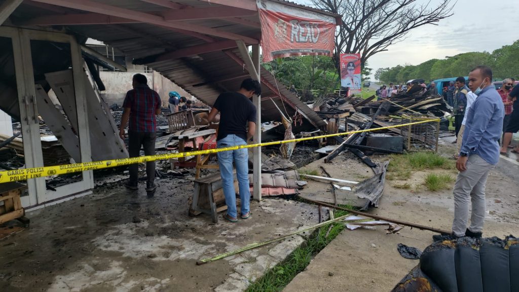 Sijago Merah Kembali Beraksi, Lalap Dua Kios dan Satu Gudang di Kendari