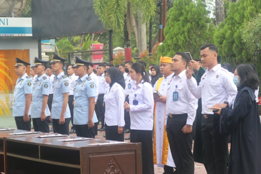 85 Tunas Muda Kemenkumham Sultra Resmi Dilantik Menjadi PNS, Silvester Sili Laba Tekankan Hal ini