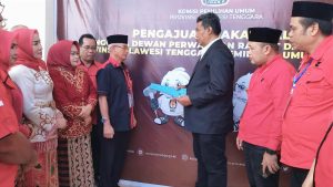 Sambangi Kantor KPU, DPD PDI Perjuangan Sultra Daftarkan 45 Bacaleg