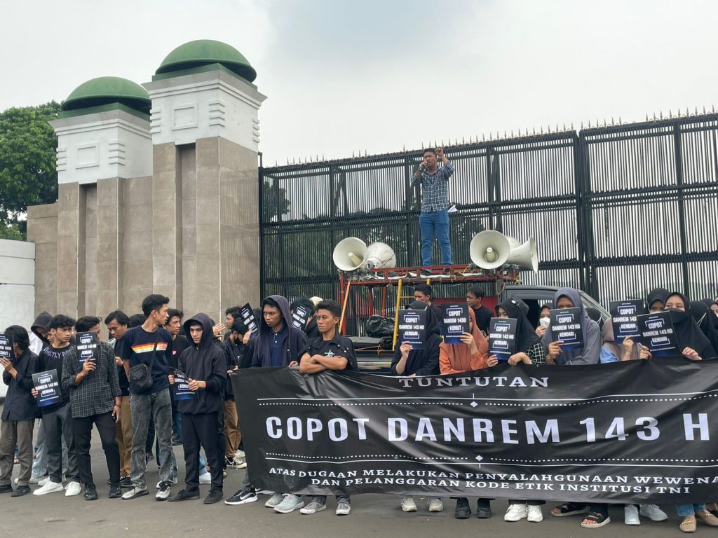 Unjuk Rasa di DPR RI, Konutara Beberkan Dugaan Keterlibatan Danrem 143 HO Dalam Pusaran Pertambangan