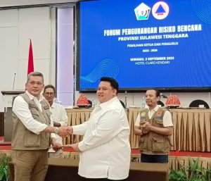 Terpilih Aklamasi, Yudianto Mahardika Nahkodai Forum Pengurangan Risiko Bencana Sulawesi Tenggara