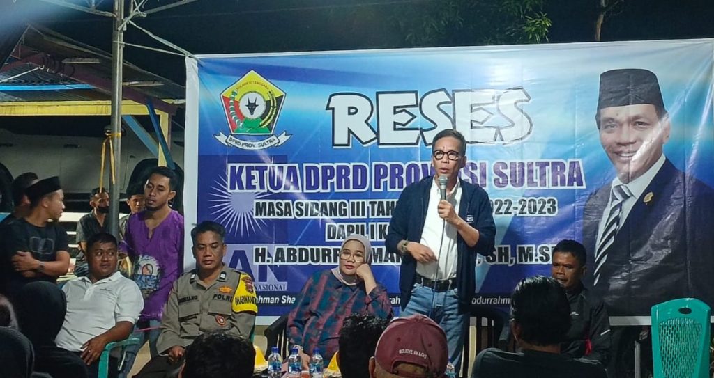 Reses Ketua DPRD Provinsi Sultra : Warga Minta Peningkatan Fasilitas Umum