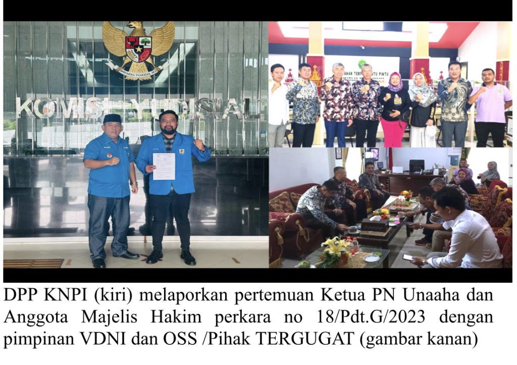 Bertemu Petinggi PT VDNI dan PT OSS Berstatus Tergugat, Ketua PN Unaaha dan Anggota Majelis Hakim Dilapor ke KY dan MA