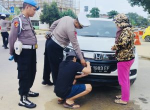 Pengendara Melanggar Hukum Terjaring Operasi Keselamatan Anoa Polda Sultra di Jalan M. Jasin