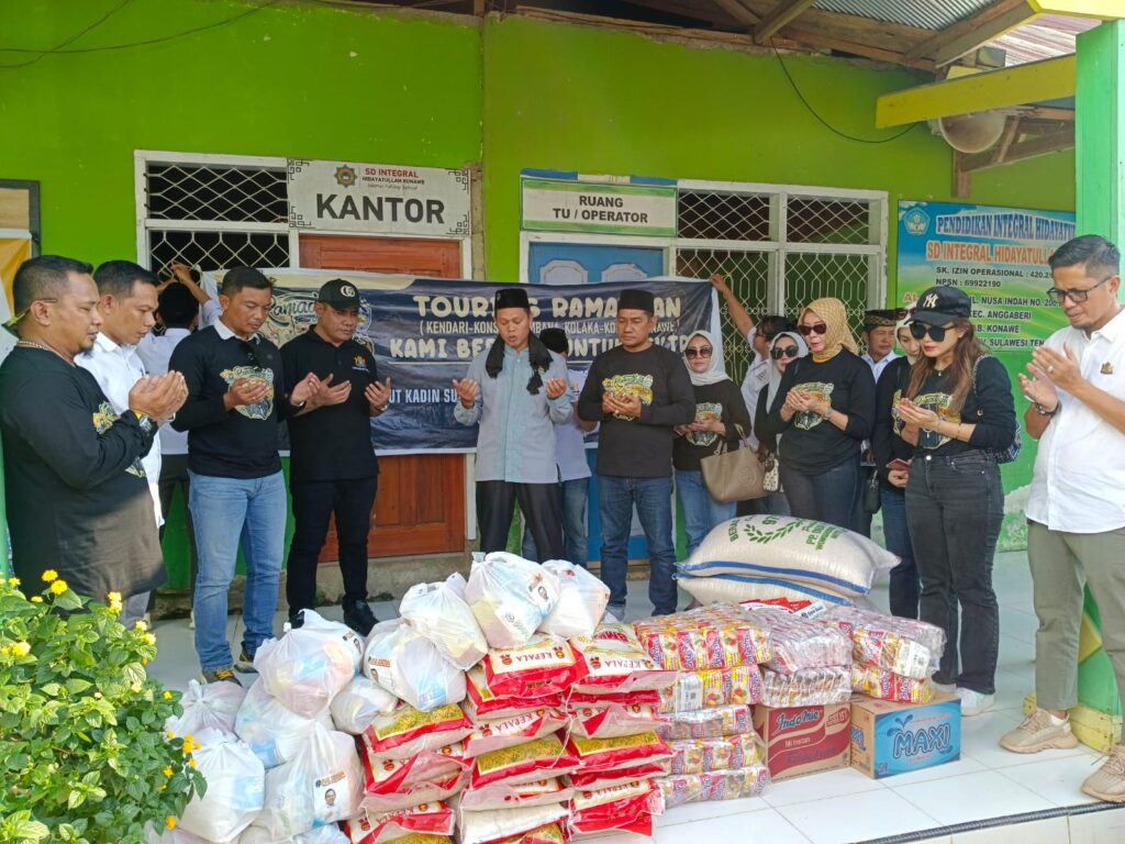 Sukses Gelar Touring Ramadan, Kolaborasi Kadin, IMI Sultra dan Lanud HO Bagikan Bantuan di Pesantren dan Panti Asuhan