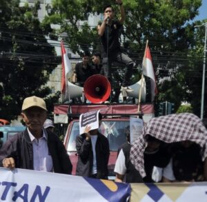 Gelar Demonstrasi di Dirjen Minerba dan BKPM, Fokber Konawe-Indonesia Tuntut PT SCM Bayar Lahan Masyarakat di Konawe