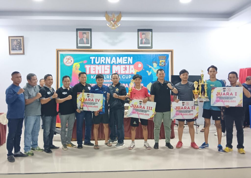 Tenis Meja Polresta Cup I Kendari Sukses Digelar, Kapolresta: Ajang Meningkatkan Bakat Atlet