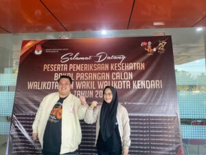 Pasangan Yudhi-Nirna Mantap Lanjutkan Tahapan Pilwali Kendari 2024 Setelah Tes Kesehatan