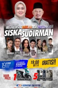 Deklarasi Pasangan Siska-Sudirman Dimeriahkan Konser Artis Ibu Kota dan Hadiah Mewah
