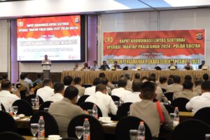 Rakor Lintas Sektoral Operasi Mantap Praja Anoa Polda Sultra Wujudkan Kamtibmas Jelang Pilkada 2024