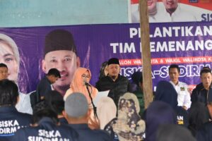 Relawan Siska-Sudirman Dikukuhkan di Wua-wua, Target Kemenangan di Pilwali Kendari
