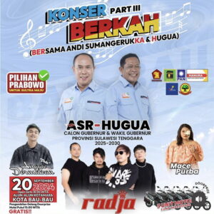 ASR-Hugua Siap Gelar Konser BERKAH Part III di Bau-Bau, Akan Dimeriahkan Radja Band