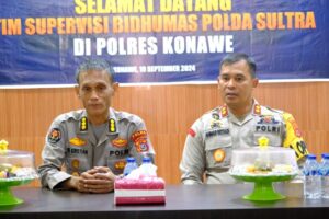 Bid Humas Polda Sultra Supervisi ke Polres Jelang Pilkada Serentak 2024