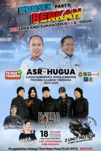 Hadirkan Dewa 19 dan Artis Ternama, Konser Part II ASR-Hugua Siap Guncang Kolaka