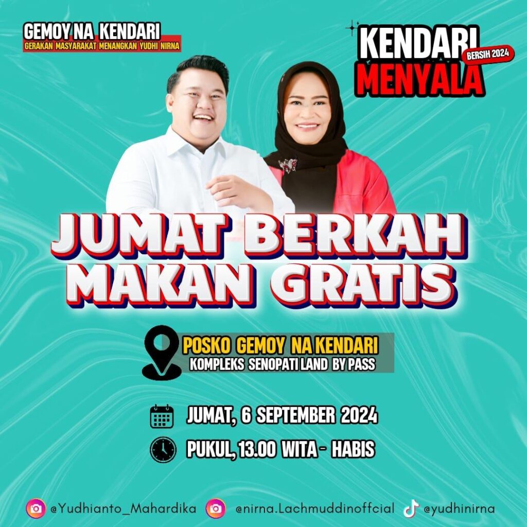Yudhi-Nirna Inisiasi Program Sosial Jumat Berkah, Seribu Paket Makanan untuk Masyarakat