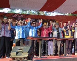 ASR-Hugua Serukan Pilkada Aman dalam Deklarasi Kampanye Damai di Sultra