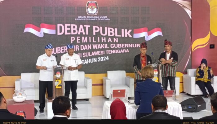 Debat Pertama, ASR-Hugua Sampaikan Visi Sultra Maju dengan Dukungan Penduduk Usia Produktif