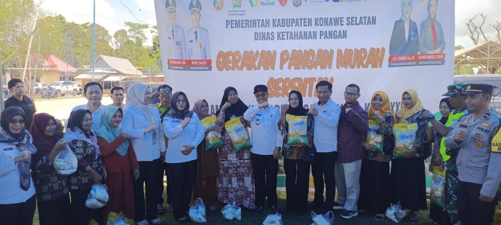 Stabilisasi Harga Pangan, Pemkab Konsel Lakukan Gerakan Pangan Murah Serentak