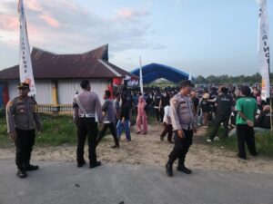 Polda Sultra dan Polsek Mowila Pengamanan Kampanye Cagub Sultra 2024
