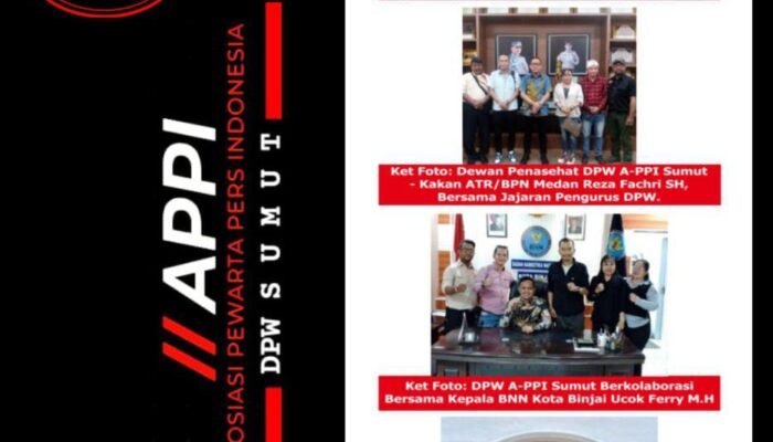 Awali Kepengurusan, DPW A-PPI Sumut Jalin Konsolidasi dengan Stakeholder