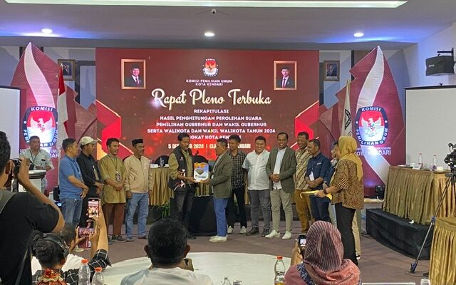 Siska Karina Imran dan Sudirman Ditetapkan sebagai Wali Kota dan Wakil Wali Kota Kendari 2024