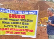 Kesepakatan Damai Tanah Sengketa Dilanggar, PT GMS Tetap Berproduksi