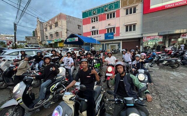 100 Bikers Meriahkan Ramadhan Bikers Honda di Kendari, Berbagi Takjil dan Ngabuburide