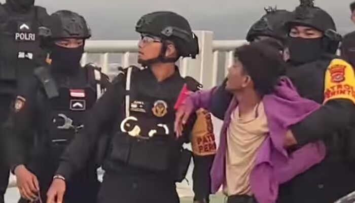 Polisi Tangkap Remaja Bersenjata Ketapel di Jembatan Teluk Kendari