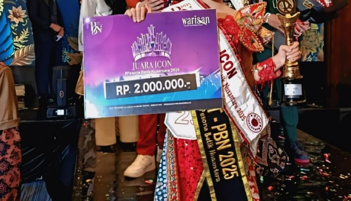 Aurellia Khanza, Model Cilik Asal Kendari Raih Juara ICON Pesona Batik Nusantara 2025 Tingkat Nasional