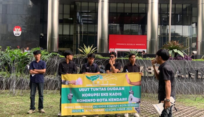 Soroti Anggaran “Jumbo” di Diskominfo Kota Kendari, GMII Geruduk KPK Tuntut Pemeriksaan Mantan Kadis