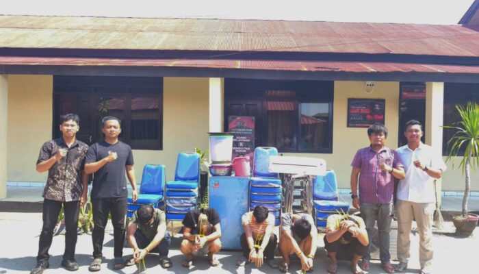Lima Pencuri Perabotan Rumah Tangga di Konawe Diciduk Polisi, Motifnya untuk Berfoya-foya