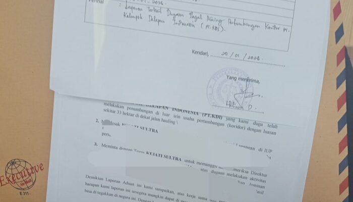 P3D Konut Resmi Laporkan Dugaan Tambang Ilegal di “Lahan Koridor” PT KDI ke Kejati Sultra