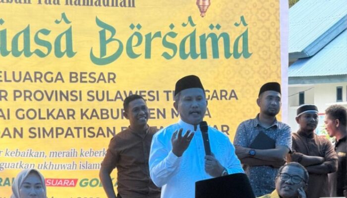 Kembali Berbagi Berkah Ramadhan, La Ode Darwin Salurkan 500 Paket Beras di Tongkuno Raya