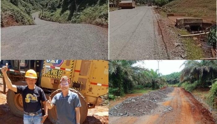 Kades Lalomerui Gandeng Delapan Perusahaan Percepat Perbaikan Jalan di Lingkar Tambang