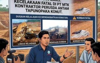 Kecelakaan Kerja Terjadi di IUP PT Antam, KSBSI Minta Perusda Antam Konut Copot Kontrak PT MTK