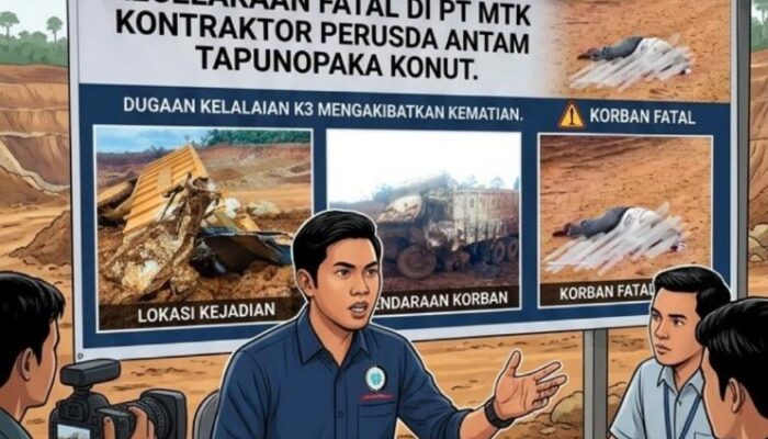 Kecelakaan Kerja Terjadi di IUP PT Antam, KSBSI Minta Perusda Antam Konut Copot Kontrak PT MTK