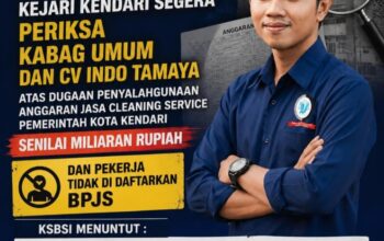 Dugaan Persekongkolan Korupsi Jasa CS Pemkot Kendari, KSBSI Desak Kejari Segera Lakukan Pemeriksaan