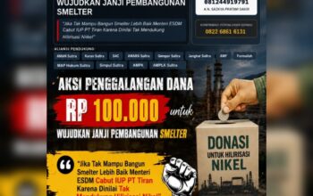 KASTARA Kembali Galang Donasi, Kali Ini Untuk PT Tiran yang Tak Kunjung Membangun Smelter