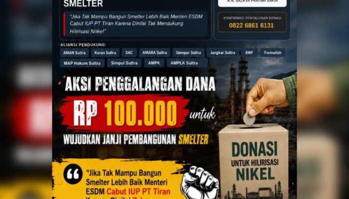 KASTARA Kembali Galang Donasi, Kali Ini Untuk PT Tiran yang Tak Kunjung Membangun Smelter