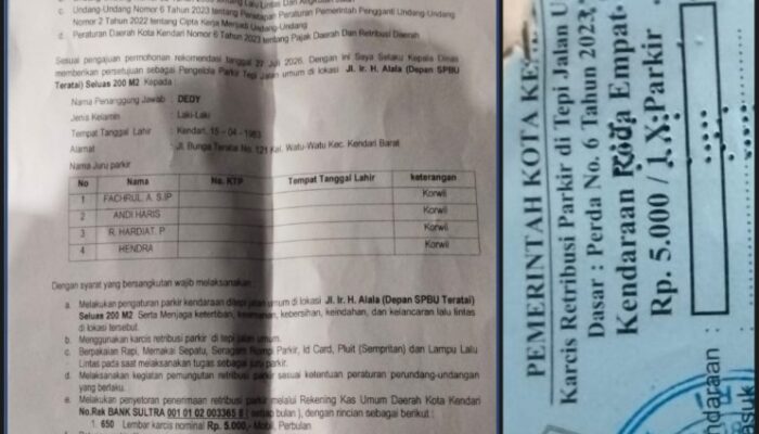 Pengantre Solar di Kendari Kini Dibebani Retribusi Parkir Oleh Dishub, Para Sopir Mengeluh