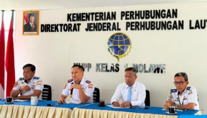 Tingkatkan Pelayanan dan Safety, UPP Kelas I Molawe Gelar Evaluasi Kinerja Bulanan